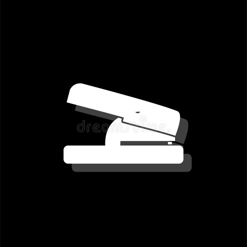 Office Paper Hole Puncher Icon White Stock Illustrations 317 Office