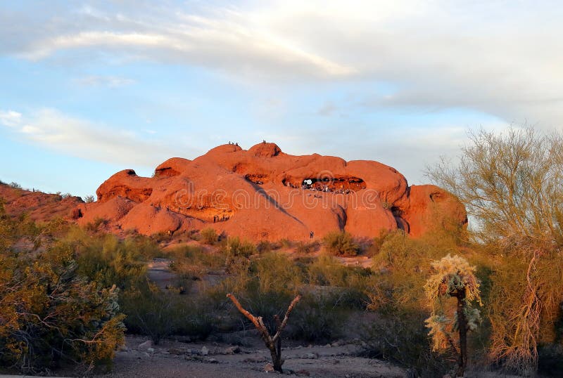 Hole-in-the-Rock, a natural geological formation in Papago Park