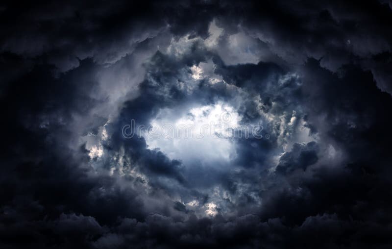 Hole in the Storm Clouds stock image. Image of gustiness 138023621