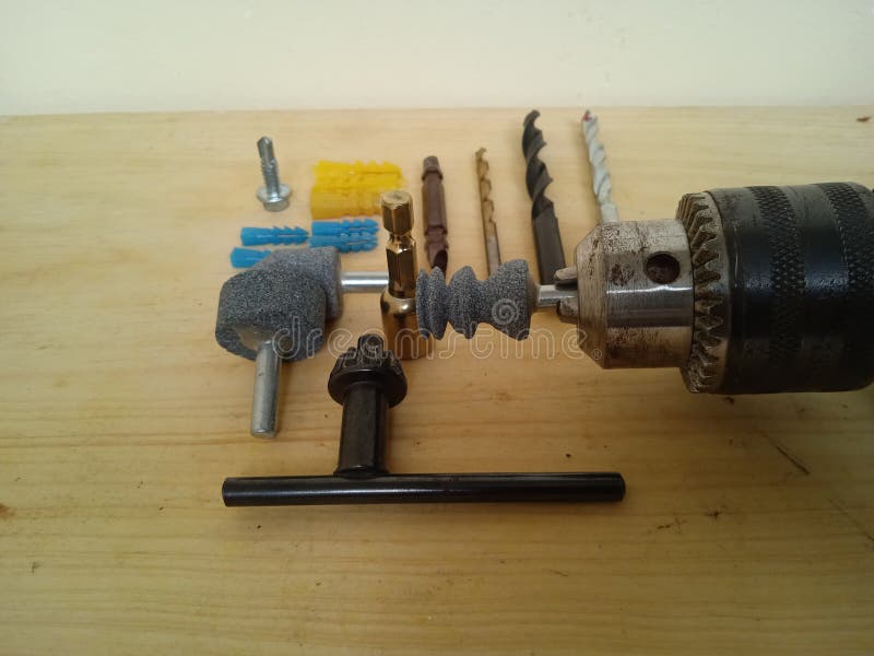 Hole it Up with Drills Set. Stock Photo Image of hole, drills 206843526