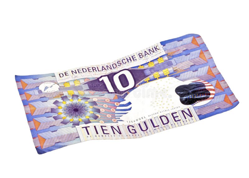 holenderskiego guldenu pieniądze notatka starzy dziesięć fotografia stock holenderskiego guldenu pieniądze notatka starzy dziesięć fotografia stock