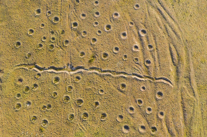 Holes on earth surface royalty free stock image Holes on earth surface royalty free stock image