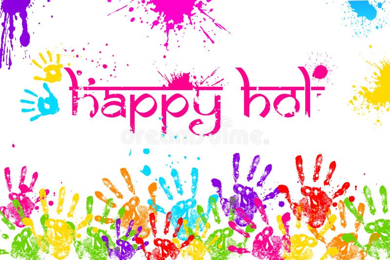 Holi feliz ilustração royalty free Holi feliz ilustração royalty free