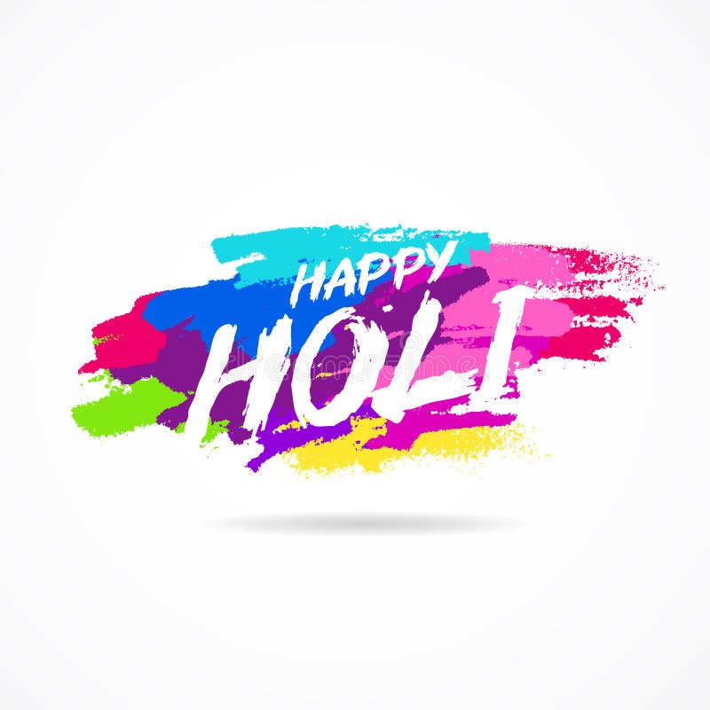 Holi feliz Festival das cores ilustração stock Holi feliz Festival das cores ilustração stock