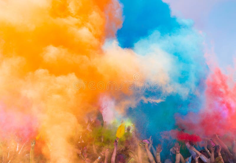 Holi festival royaltyfria foton Holi festival royaltyfria foton
