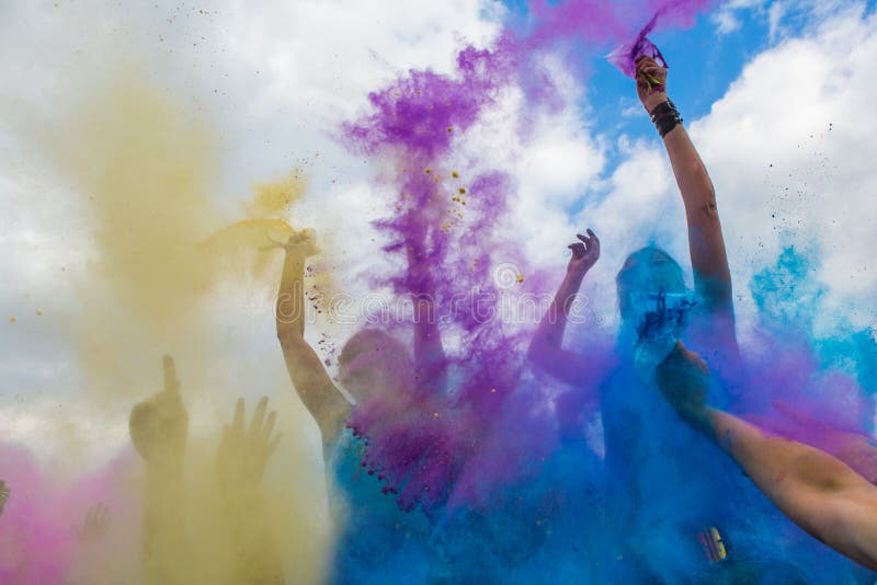 Holi festiwal colours, India zdjęcie stock Holi festiwal colours, India zdjęcie stock
