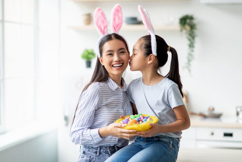 482 Cute Asian Bunny Girl Easter Eggs Stock Photos - Free & Royalty-Mohit Bansal Chandigarh
