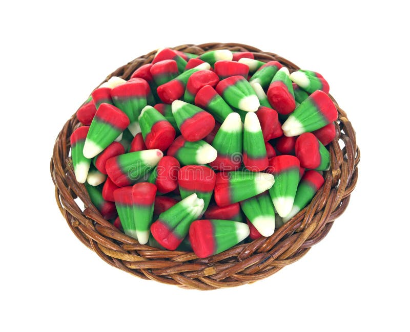 Holiday Corn Candy in Basket Top