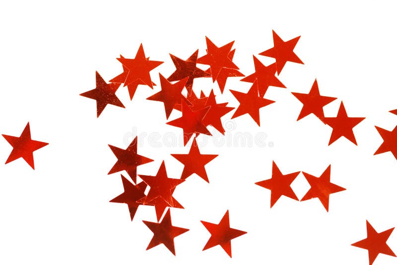 Holiday decoration with Christmas red stars