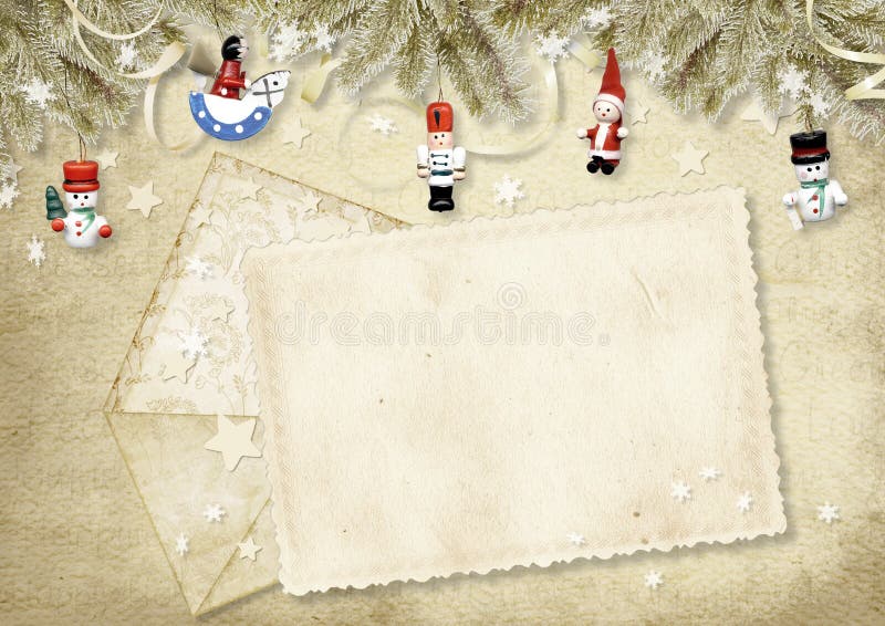 Holiday greeting card with envelope
