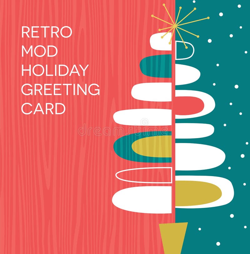 Mod Circles Holiday Christmas Printable Invitations 