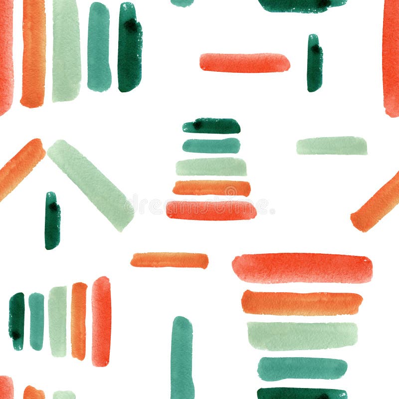 Holiday kids abstract waterclor pattern. Kids background with green and red shapes, strock for the textile pattern royalty free stock images Holiday kids abstract waterclor pattern. Kids background with green and red shapes, strock for the textile pattern royalty free stock images