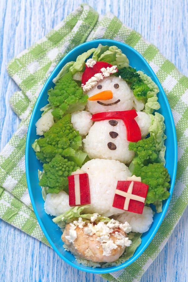 Holiday lunch for kids stock photos Holiday lunch for kids stock photos