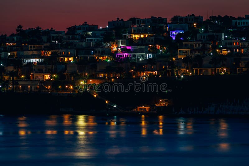Holiday Resorts and one of the Beautiful Bays of Bodrum, Mugla, Turkey