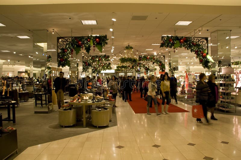 Holiday shopping department store