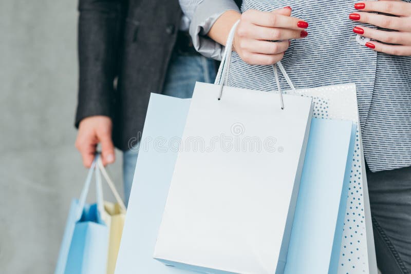 Holiday shopping gifts buying woman carrying bags royalty free stock photography Holiday shopping gifts buying woman carrying bags royalty free stock photography
