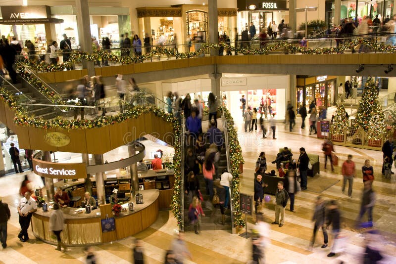 Holiday shopping mall