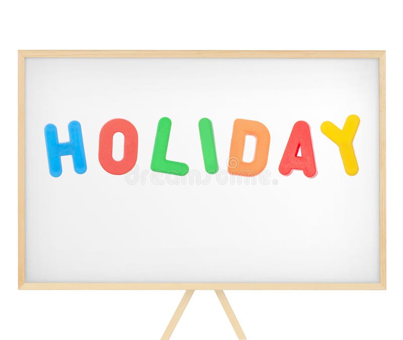 Holiday Sign on Board Stock Photo Image of summertime, sign