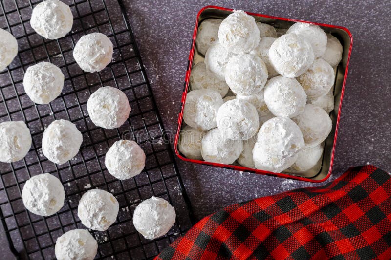 Holiday snowball and mexican wedding cake cookies