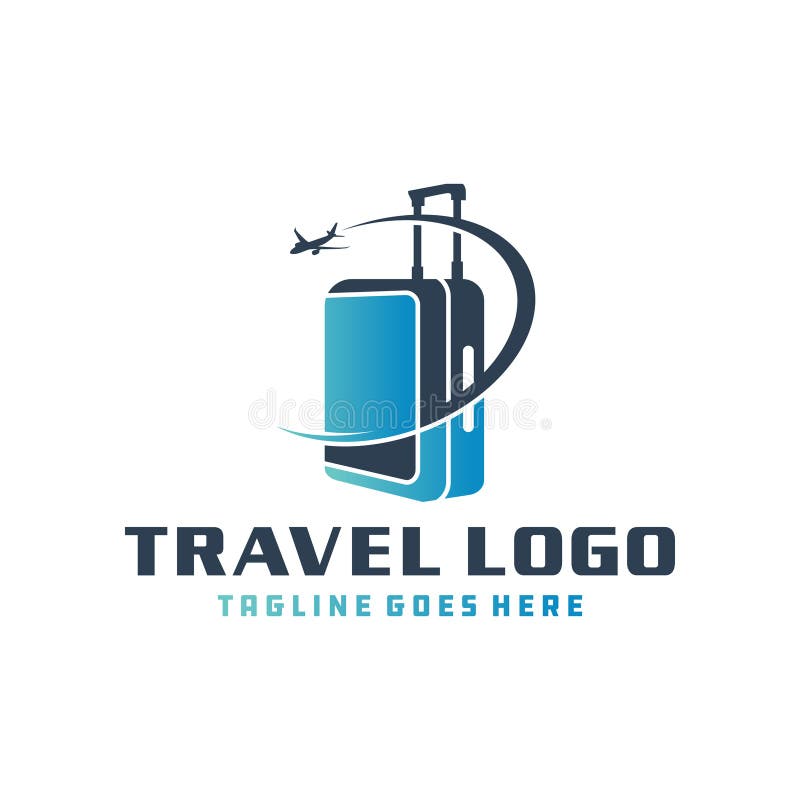 Holiday Travel Suitcase Logo Stock Vector Illustration of destination