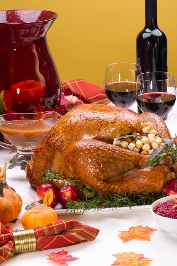 Holiday turkey stock photo. Image of apple, gravy, garnished - 9504622