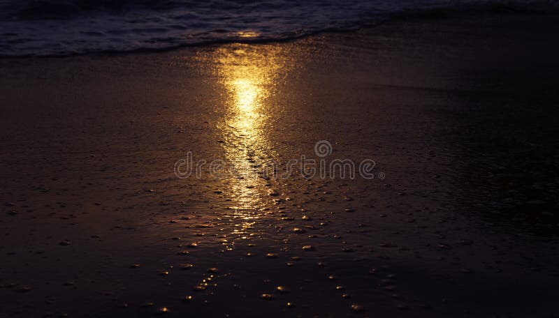 Holidays  at Sunset Hours. Sand and Waves at Sunlight.  Wallpaper. Postcard of the Sunset; Sandy Beach. Sunset. Sun Stock Photo -  Image of sand, reflection: 195784588