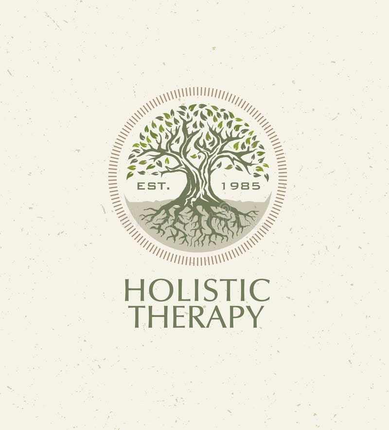 Holistic Therapieboom met Wortels op Organische Document Achtergrond Natuurlijk Vriendschappelijk de Geneeskunde Vectorconcept va royalty-vrije illustratie Holistic Therapieboom met Wortels op Organische Document Achtergrond Natuurlijk Vriendschappelijk de Geneeskunde Vectorconcept va royalty-vrije illustratie