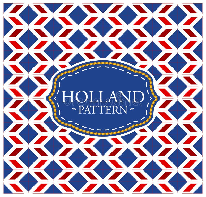 Holland pattern stock vector. Illustration of banner 68390686