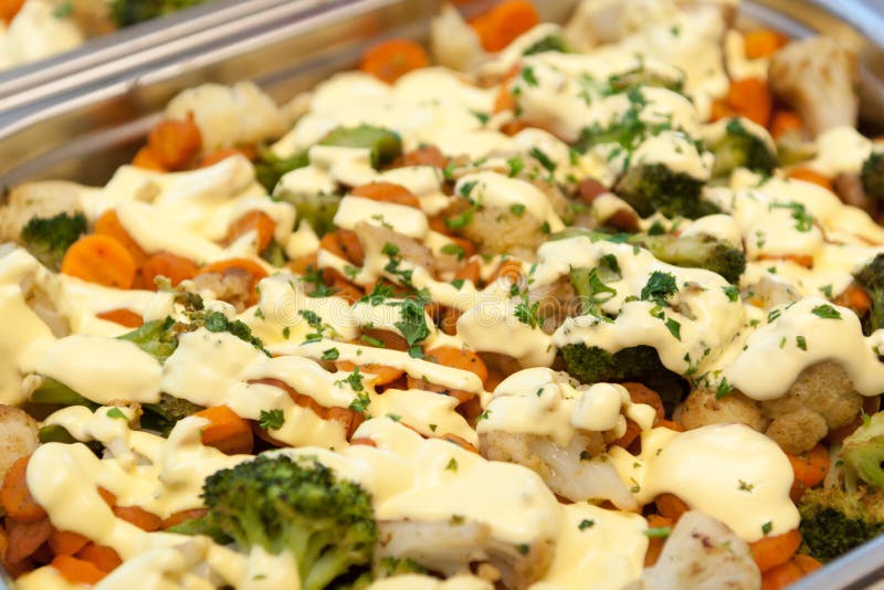 Hollandaise Sauce on Vegetables Stock Photo Image of side, sauce