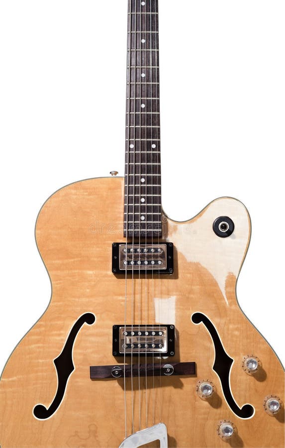 Hollow Body Electric Guitar Stock Image Image of fret, body 26295763