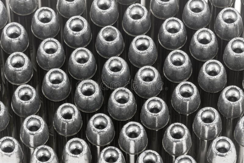 Hollow Point Bullets Close Up Stock Image - Image of bullet, lead ...