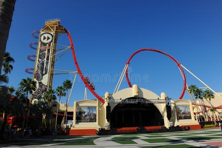 Hollywood Rip Ride Rockit at Universal Studios Editorial Photography