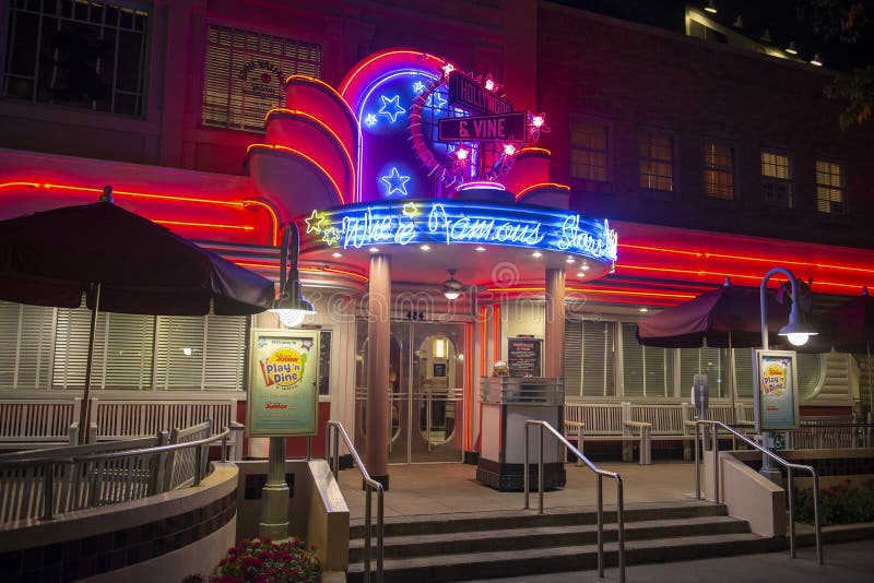 Hollywood & ristorante della vite, Disney World, viaggio fotografia stock libera da diritti Hollywood & ristorante della vite, Disney World, viaggio fotografia stock libera da diritti