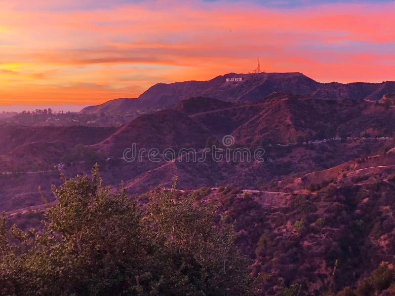 Hollywood Sign editorial photography. Image of sign - 131028837