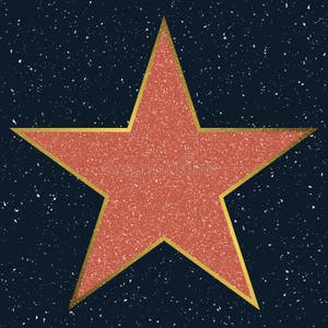 Star Hollywood Walk Of Fame Stock Vector Illustration Of 