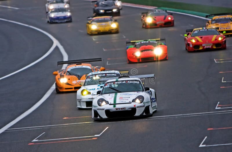 Holländisches Supercar Herausforderungsrennen 2010 lizenzfreie stockbilder Holländisches Supercar Herausforderungsrennen 2010 lizenzfreie stockbilder
