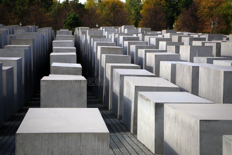 Holocaust Memorial, Berlin stock photography
