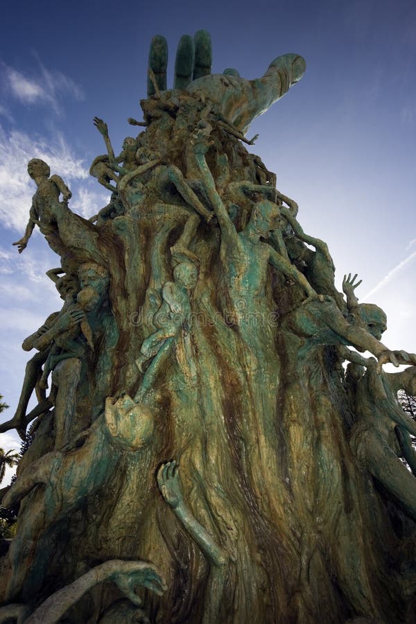Holocaust Memorial in Miami Beach royalty free stock images