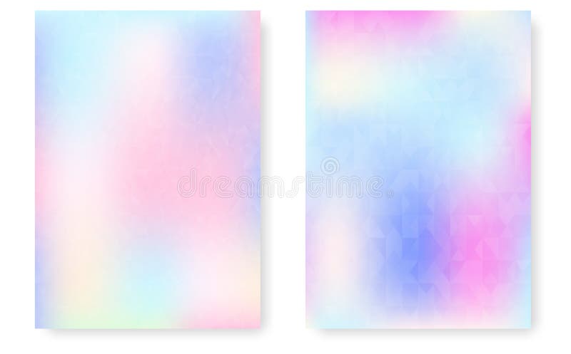 Holographic abstract background in pastel neon color design. Holographic Vector Background. Iridescent Foil. Glitch Hologram. royalty free illustration