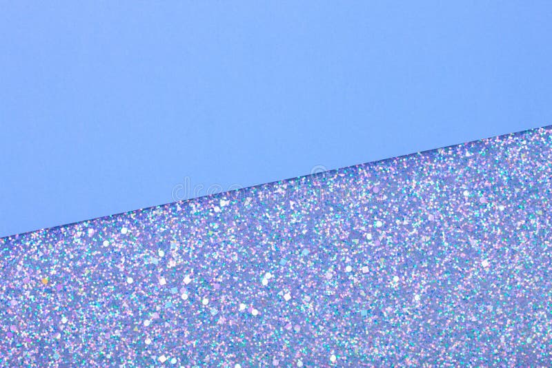 Holographic Bright White Glitter Real Texture Background With Rectangular Sequins Stock Image