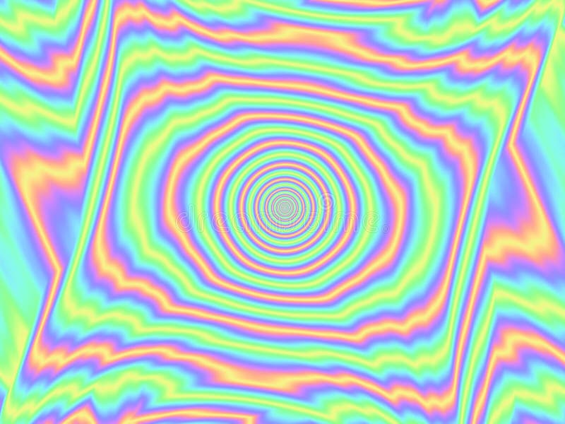 Holographic foil background Multi color Target Colorful circle pattern stock illustration