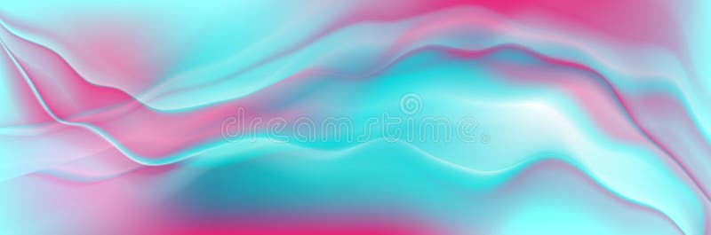 Holographic foil neon trend wavy abstract vector background