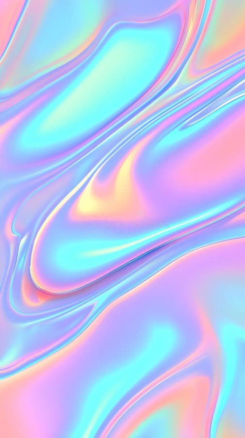 Holographic Iridescent Abstract Colorful Gradient Background flowing smoothly royalty free stock photography