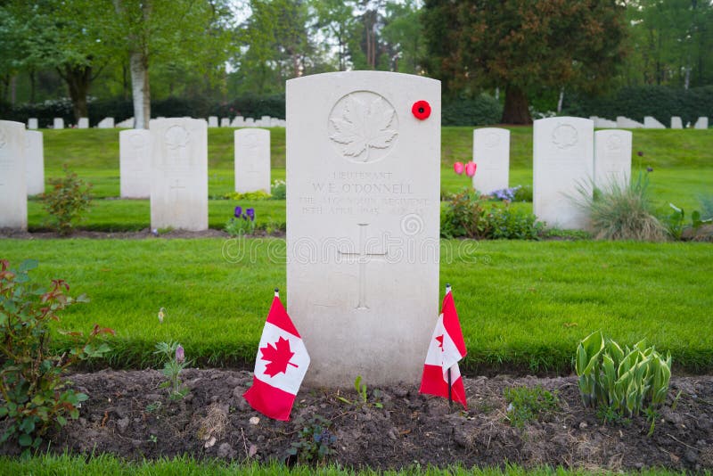 Holten Canadian War Cemetary Editorial Stock Photo - Image of ...