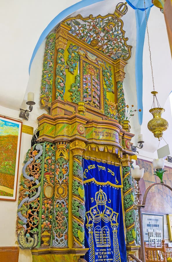 The Holy Arc in Ari Synagogue in Safed Editorial Stock Image - Image of ...