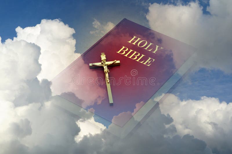 Holy bible in sky