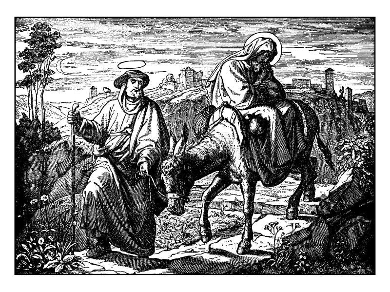 Mary Joseph Flee To Egypt Stock Illustrations – 2 Mary Joseph Flee To ...