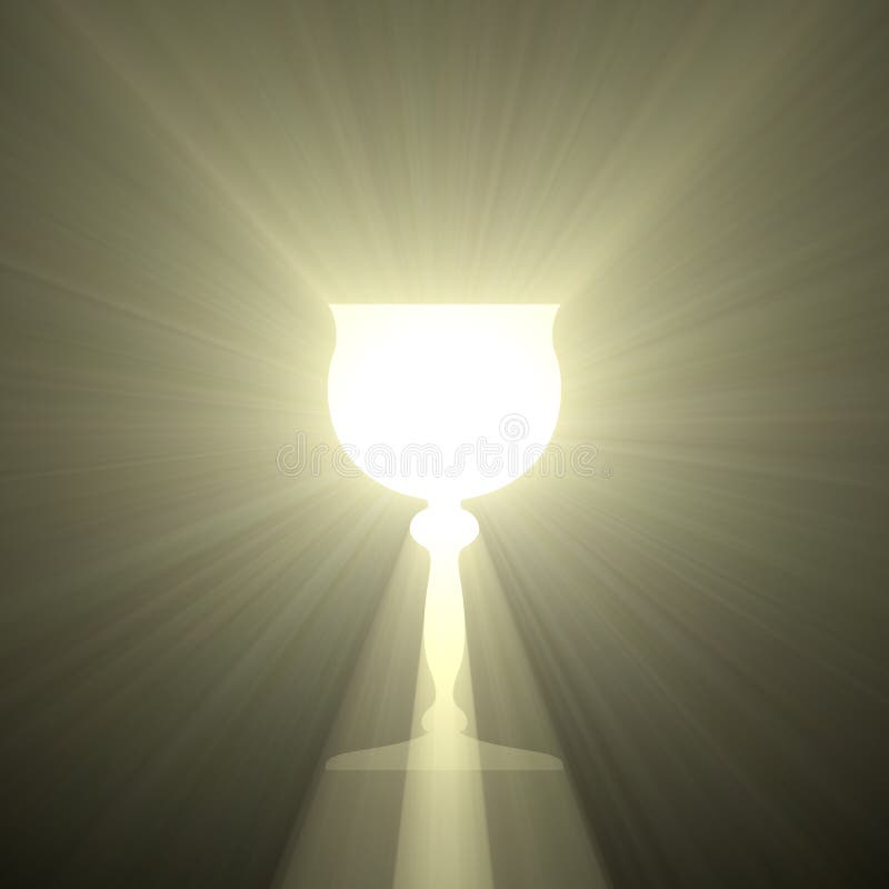 Holy grail goblet of light