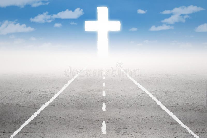 Holy road to the cross stock illustration. Illustration of lord 53048735