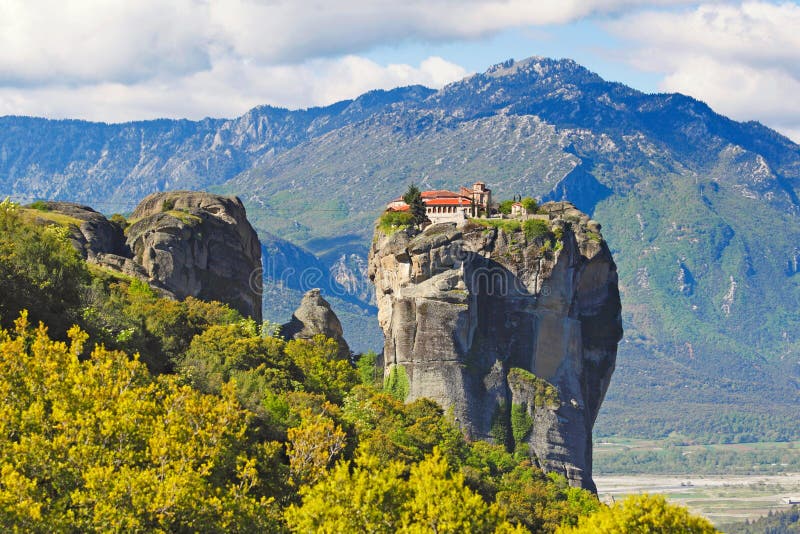 Agia Triada Monastery, Meteora, Greece Stock Image Image of landmark